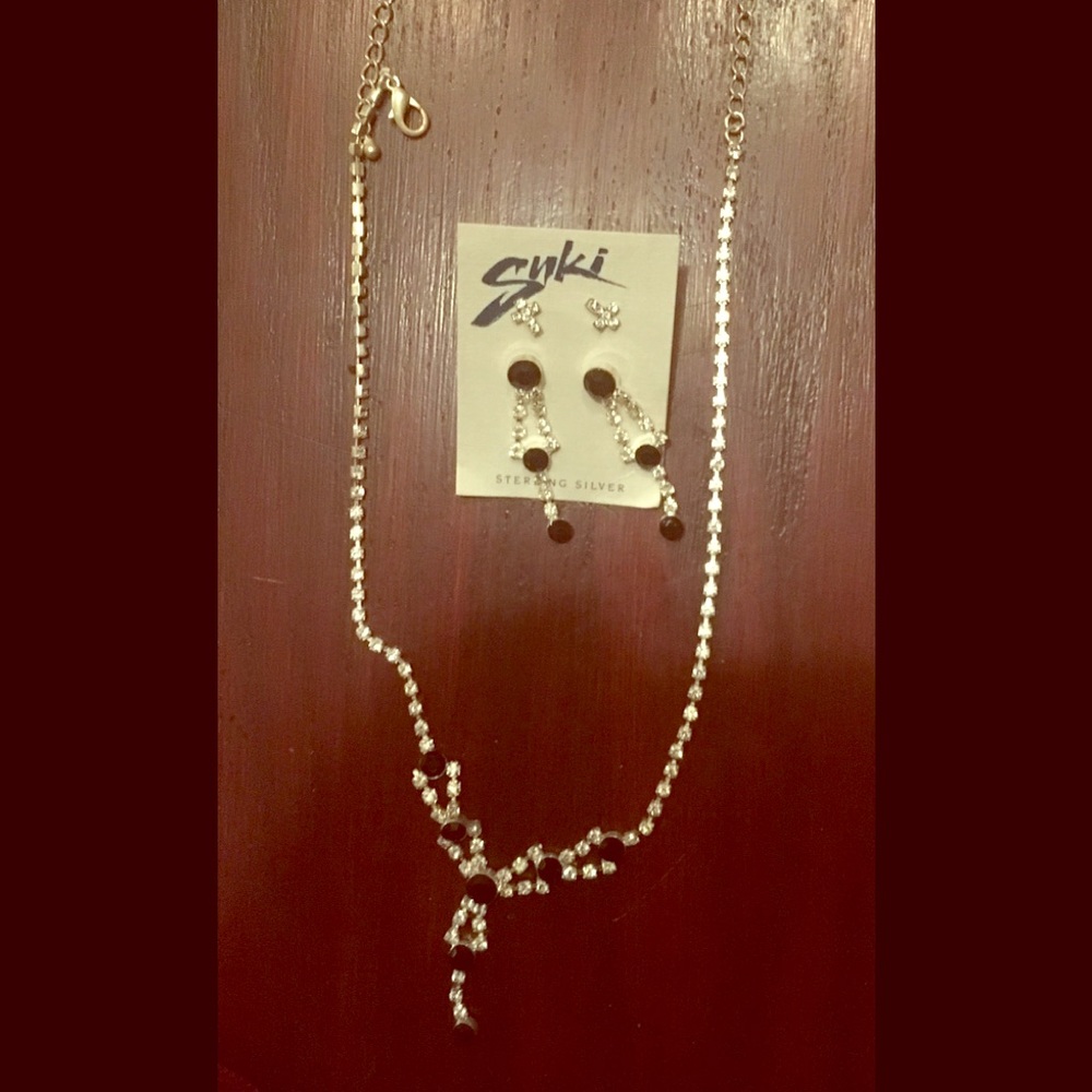 Necklace and earrings